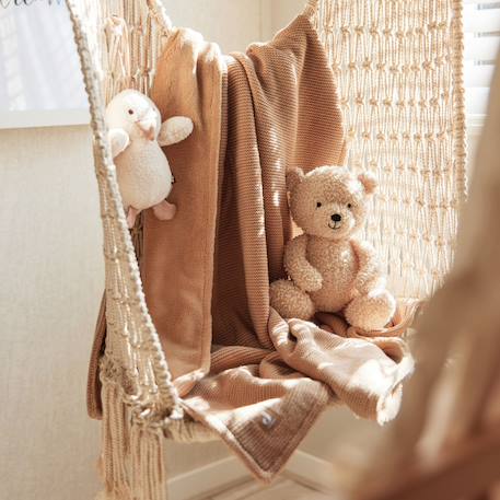 Couverture en polaire miffy nougat (75 x 100 cm) Beige+Marron clair+Vert d'eau 11 - vertbaudet enfant 