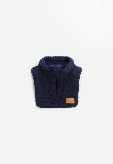 Faux col zippé enfant en sherpa anouk Bleu 1 - vertbaudet enfant 