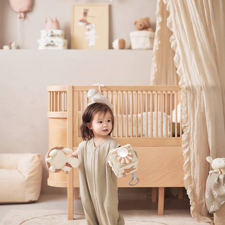 Gigoteuse légère en gaze de coton biscuit tog 0,5 (0-3 mois) Blanc, marron, écru+Ecru, bleu, marron+Marron+Rose+Vert+Vert d'eau 23 - vertbaudet enfant 