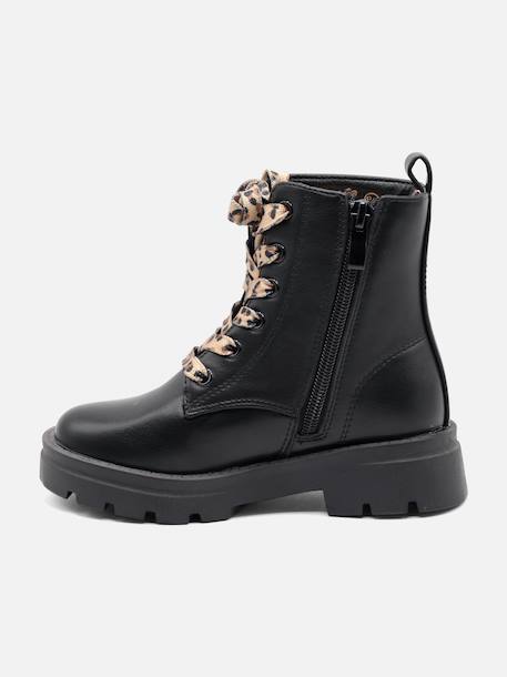 Bottines a lacets Noir+Noir 9461 9 - vertbaudet enfant 