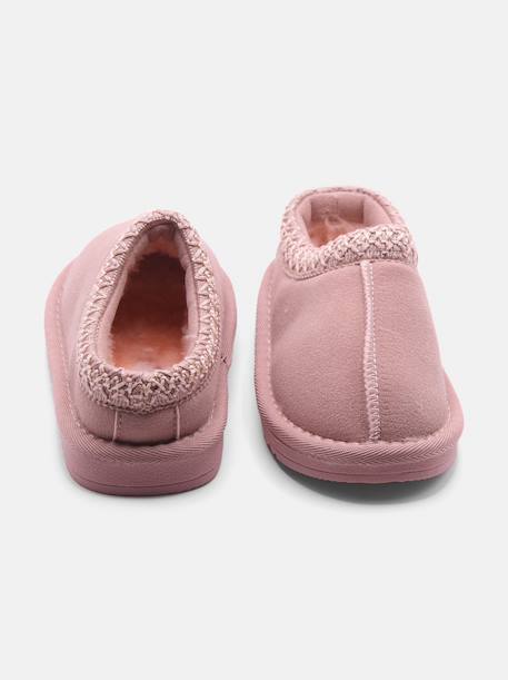 Chaussons à enfiler Camel+Crème+Marron+Noir+Rose 15 - vertbaudet enfant 