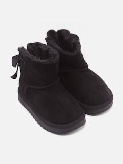 Chaussures-Chaussures bébé 17-26-Bottines à noeuds