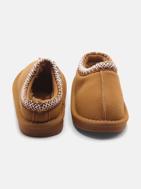 Chaussons à enfiler Camel+Crème+Noir 3 - vertbaudet enfant 