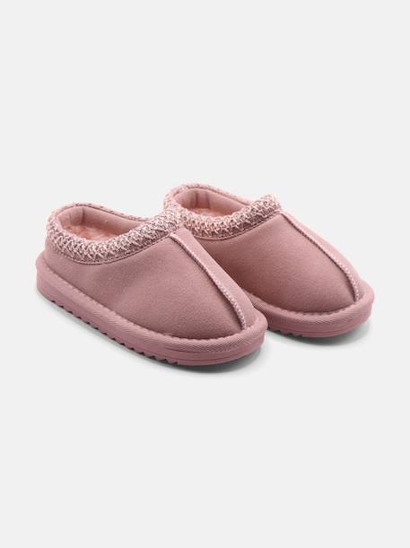 Chaussons à enfiler Camel+Crème+Marron+Noir+Rose 13 - vertbaudet enfant 