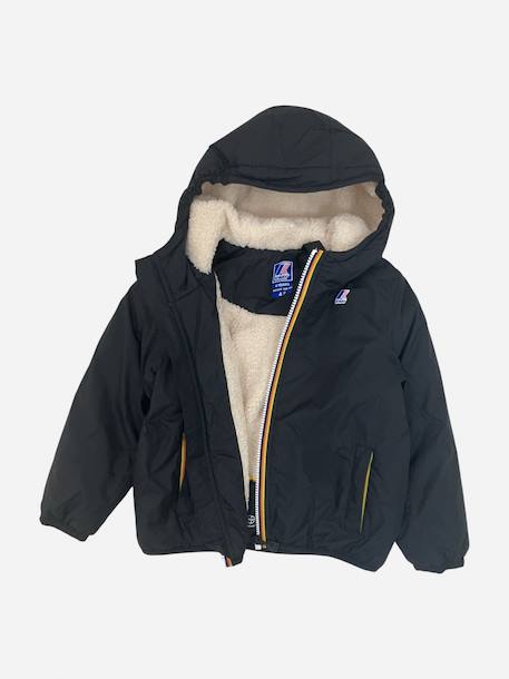 Blouson garçon p. Le vrai 4.0 claude orsetto Black pure+Bleu+Blue+Green blackish+Vert 3 - vertbaudet enfant 
