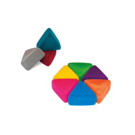 Triangles rubbabu - jouet éducatif pour enfants Multi-coloured 1 - vertbaudet enfant 