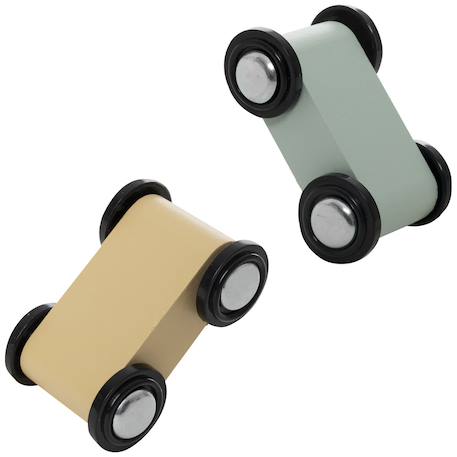 Circuit voiture Bleu, jaune, vert d'eau 4 - vertbaudet enfant 