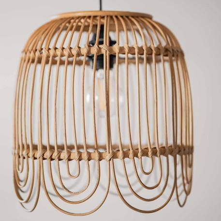 Suspension en rotin naturel 25 cm ? June Naturel 1 - vertbaudet enfant 