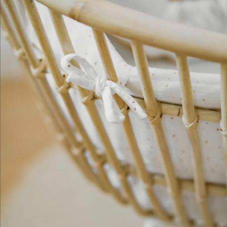 Berceau bébé en rotin et pieds métal - java Rotin blanchi 5 - vertbaudet enfant 