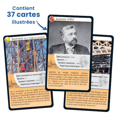Jeu de cartes - défis nature - tour eiffel - dès 7 ans - 2 à 6 joueurs - fabriqué en france MULTICOLORE 3 - vertbaudet enfant 