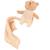 Peluche marcel l'ours et son doudou Beige 1 - vertbaudet enfant 