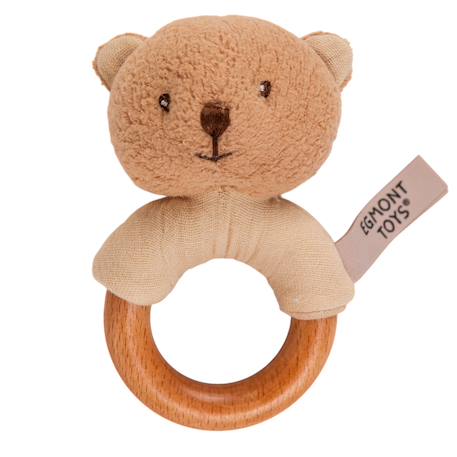 Hochet en bois marcel l'ours Beige 1 - vertbaudet enfant 