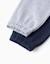 Pack 2 pantalon de jogging peigné Bleu foncé 4 - vertbaudet enfant 