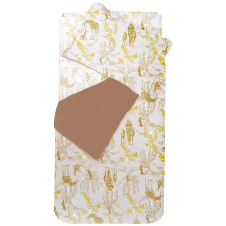 Housse de couette + taie d'oreiller honey moon (100 x 140 cm) Blanc, beige, écru 1 - vertbaudet enfant 