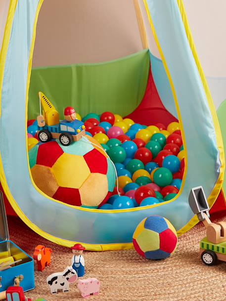 Balle d'éveil en en tissu avec hochet ø11 cm 11cm 4 - vertbaudet enfant 