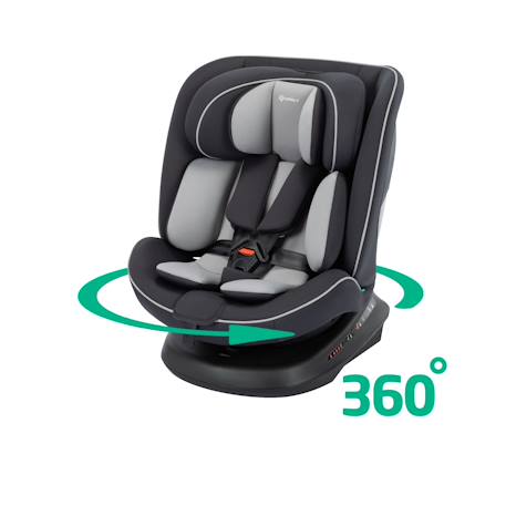 Siège auto évolutif pivotant cosmo i-safe Black 1 - vertbaudet enfant 