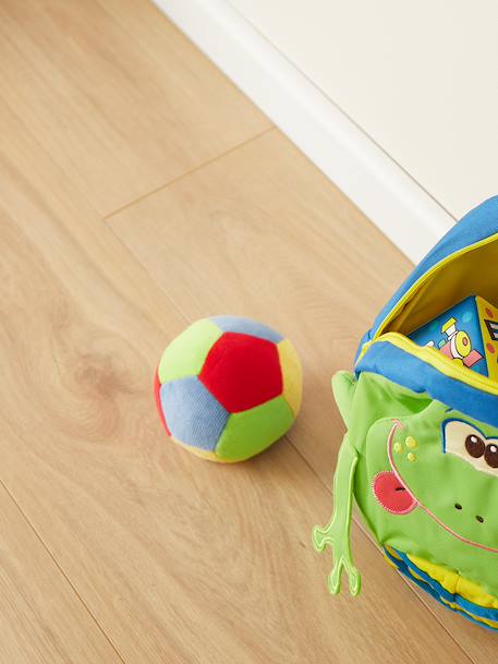 Balle d'éveil en en tissu avec hochet ø11 cm 11cm 2 - vertbaudet enfant 