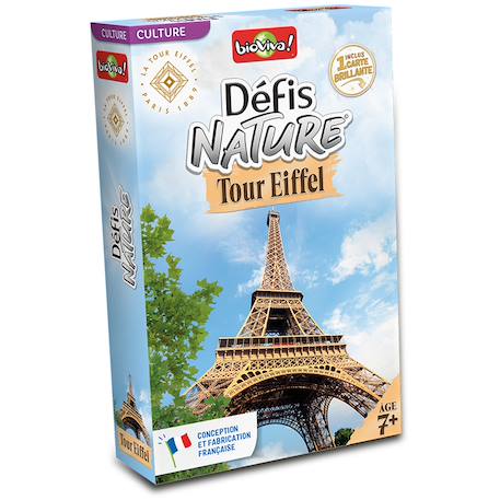 Jeu de cartes - défis nature - tour eiffel - dès 7 ans - 2 à 6 joueurs - fabriqué en france MULTICOLORE 1 - vertbaudet enfant 