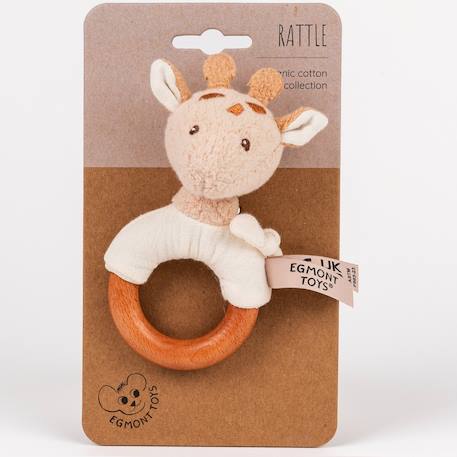 Hochet en bois léonie la girafe Beige 6 - vertbaudet enfant 
