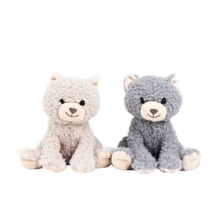 Duo peluches chats romy 20 cm Beige 1 - vertbaudet enfant 