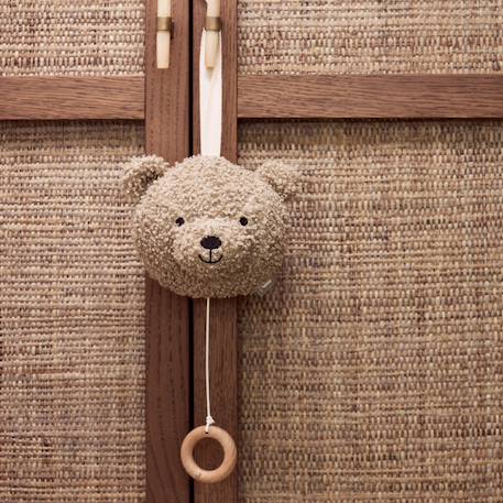 Peluche musicale teddy bear naturel Beige+Ecru+Gris+Rose, noir 8 - vertbaudet enfant 