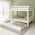 Lit superposé h160 séparable extra-solide en bois massif hercule Blanc 4 - vertbaudet enfant 