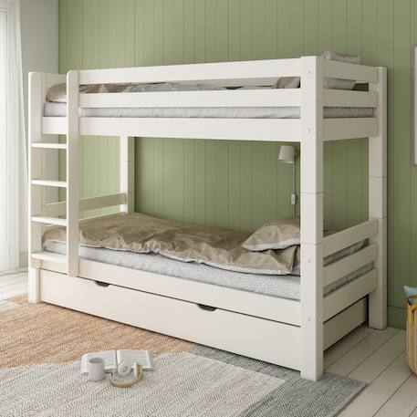 Lit superposé h160 séparable extra-solide en bois massif  hercule Blanc 4 - vertbaudet enfant 