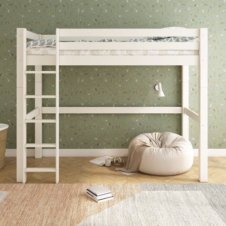 Lit mezzanine extra-solide en bois massif  hercule Blanc 2 - vertbaudet enfant 