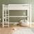 Lit mezzanine extra-solide en bois massif  hercule Blanc 2 - vertbaudet enfant 