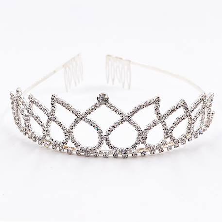 Diadème strass cœur enfant déguisement princesse Argent 5 - vertbaudet enfant 