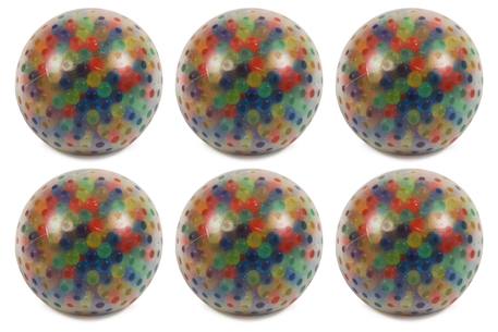 Lot de 6 balles gel anti-stress - jouet éducatif pour enfants Multicouleur 3 - vertbaudet enfant 
