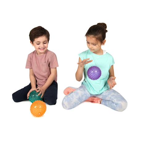 3 balles hérisson souples paillettes - jouet éducatif pour enfants Multi-coloured 2 - vertbaudet enfant 