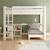 Lit mezzanine extra-solide en bois massif  hercule Blanc 4 - vertbaudet enfant 