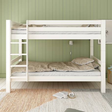 Lit superposé h160 séparable extra-solide en bois massif hercule Blanc 2 - vertbaudet enfant 