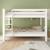Lit superposé h160 séparable extra-solide en bois massif hercule Blanc 2 - vertbaudet enfant 