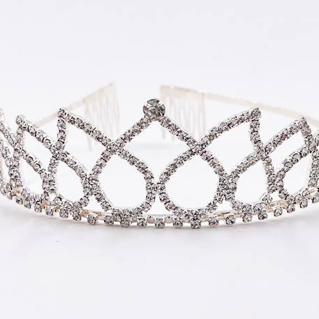 Diadème strass cœur enfant déguisement princesse Argent 2 - vertbaudet enfant 