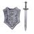 Accessoires déguisement enfant – glaive et bouclier de chevalier Gris 1 - vertbaudet enfant 