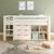 Lit mi-hauteur extra-solide en bois massif  hercule Blanc 4 - vertbaudet enfant 