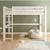 Lit mezzanine extra-solide en bois massif hercule Blanc 2 - vertbaudet enfant 