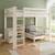Lit mezzanine extra-solide en bois massif hercule Blanc 4 - vertbaudet enfant 