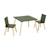 Table carrée enfant bois de pin 2 assises - judith Blanc+Rose+Vert+Vert olive 20 - vertbaudet enfant 