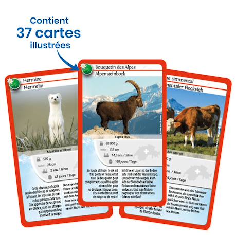 Jeu de cartes - défis nature -  suisse -  fabriqué en france MULTICOLORE 4 - vertbaudet enfant 