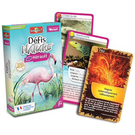 Jeu de cartes - défis nature -  hérault -  fabriqué en france MULTICOLORE 2 - vertbaudet enfant 