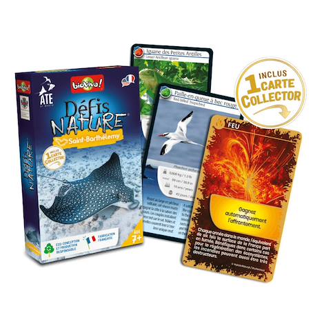 Jeu de cartes - défis nature -  saint barthélémy -  fabriqué en france MULTICOLORE 2 - vertbaudet enfant 