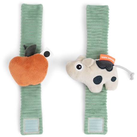 Lot de 2 bracelets hochets Bleu+Vert 7 - vertbaudet enfant 