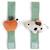 Lot de 2 bracelets hochets Bleu+Vert 7 - vertbaudet enfant 