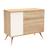 Commode 1 porte et 3 tiroirs - seventies Marron/ecru+Marron/orange+Marron/vert 2 - vertbaudet enfant 