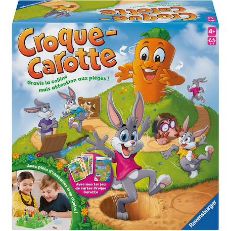Set croque carotte et jeu de cartes Bleu 1 - vertbaudet enfant 