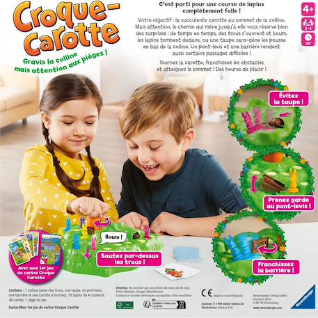 Set croque carotte et jeu de cartes Bleu 6 - vertbaudet enfant 