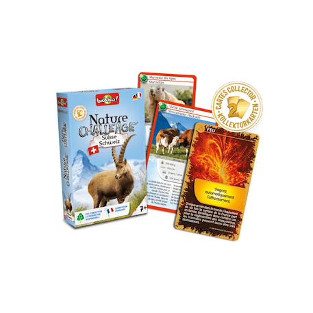 Jeu de cartes - défis nature -  suisse -  fabriqué en france MULTICOLORE 2 - vertbaudet enfant 